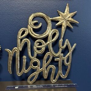 'O Holy Night' Wall Decor - Metal Sign